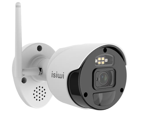 ISIWI TELECAMERA WIRELESS ISW-BFA8MP GEN1 PER KIT CONNECT 8MPX CON FUNZIONE PIR H265 IP66 AUDIO BIDI