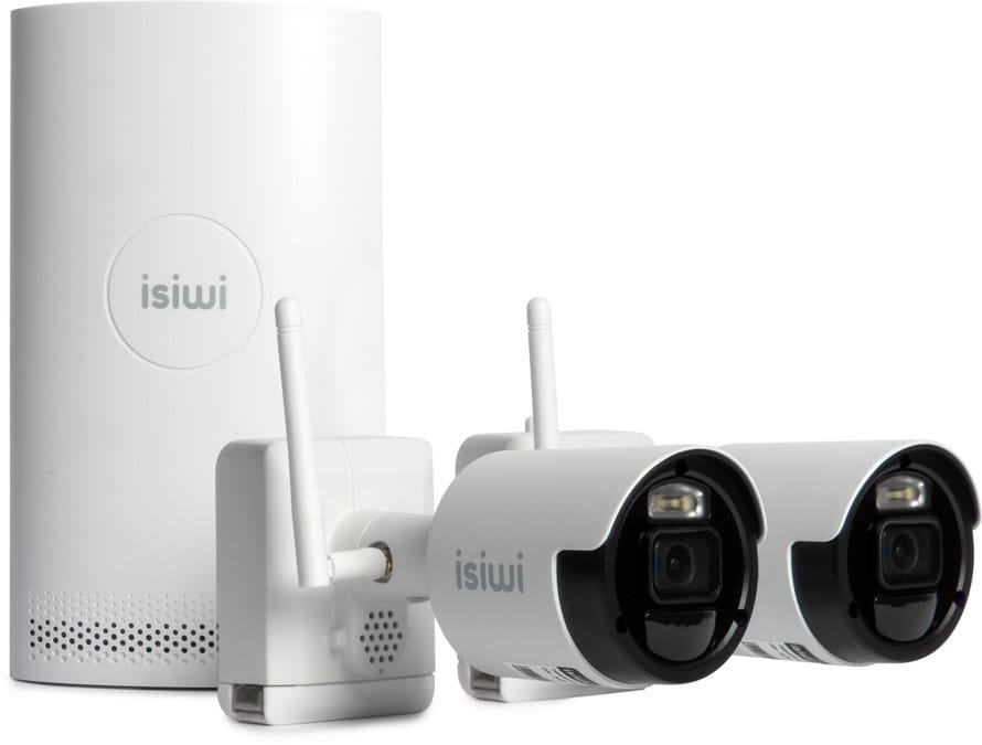 ISIWI KIT WIRELESS CONNECT AIR2 ISW-K2N8BFBTA4MP-2 GEN1 NVR 8 CANALI + 2 TELECAMERE  A BATTERIA DA 8