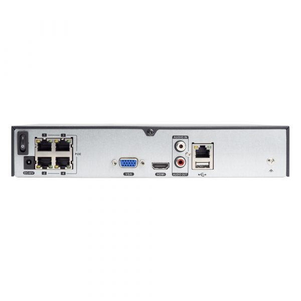 VULTECH SECURITY NVR 4 CANALI ULTRA-HD POE FINO A 8MPX H.265 HDMI P2P CLOUD 1 HD 4K