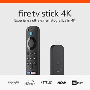 Fire TV Stick 4K di Amazon (Ultimo modello) più Potente più veloce di sempre