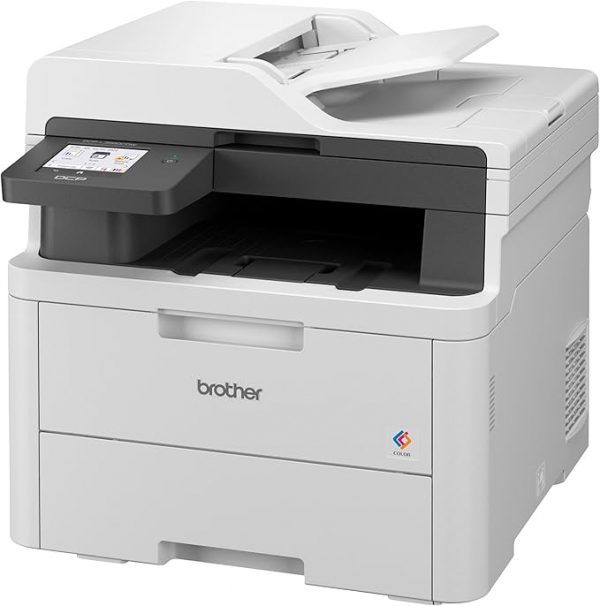 Brother DCPL3560CDW Multifunzione Led a Colori 3 in 1, 26 Ppm, Stampa Fronte, Retro Automatica Fino a 10 Pagine al Minuto, Gigabit Ethernet, WIFI a 5 Ghz Potente e veloce e USB, Vassoio Carta da 250 Fogli