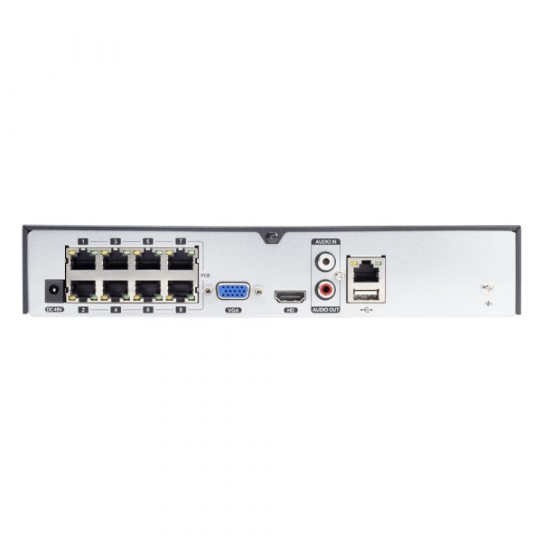 VULTECH SECURITY NVR 8 CANALI ULTRA-HD POE FINO A 8MPX H.265 HDMI P2P CLOUD 1 HD 4K