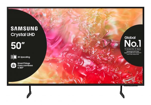 SAMSUNG SMART TV 50" 4K UHD WIFI LAN DLNA DVT2 DVBS2 HDR10 ITALIA NERO