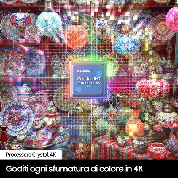SAMSUNG SMART TV 50" 4K UHD WIFI LAN DLNA DVT2 DVBS2 HDR10 ITALIA NERO
