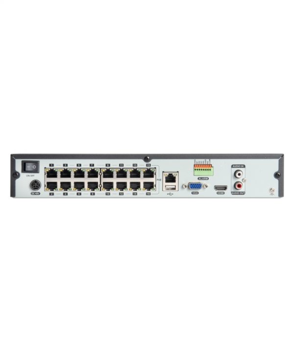 VULTECH SECURITY NVR 16 CANALI POE ULTRA-HD FINO A 8MPX H.265 HDMI P2P CLOUD 2 HD ALARM 4K