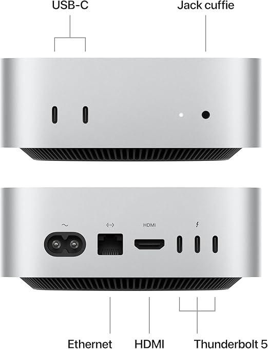 APPLE MAC MINI APPLE M4 PRO CHIP WITH 12CORE CPU AND 16CORE GPU 24GB 512GB SSD