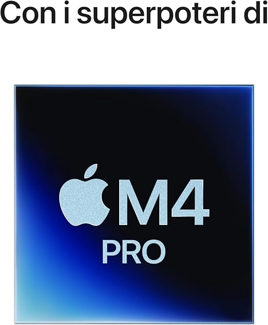 APPLE MAC MINI APPLE M4 PRO CHIP WITH 12CORE CPU AND 16CORE GPU 24GB 512GB SSD