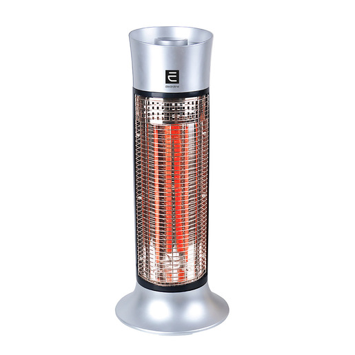 Electroline CHE980 stufetta elettrica Interno Nero, Argento 900 W Riscaldatore ambiente elettrico a infrarossi