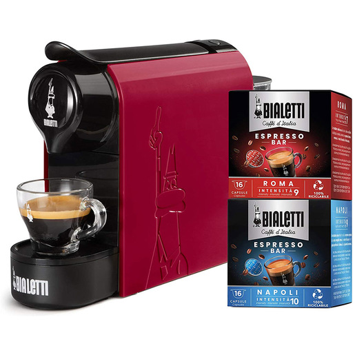 Bialetti GIOIA ROSSO+32CAPS Automatica Macchina per caffè a capsule 0,5 L
