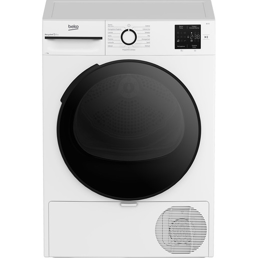 Beko BMTUR73EC 7kg, Classe D, Linea Estetica NX, motore asincrono, Display digitale, colore Bianco, oblò Nero