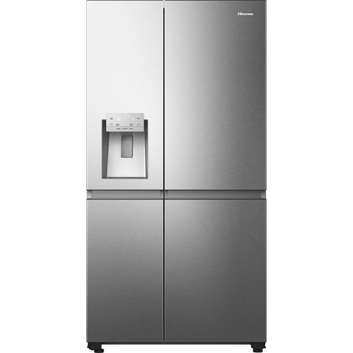 Hisense frigorifero Side By Side RS818N4TIE libera installazione 632L Classe E Dispenser acqua e ghiaccio WiFi