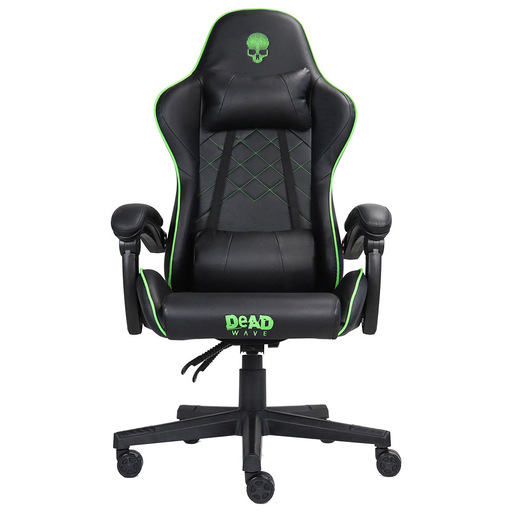 Deadwave DWGT0007 sedia per videogioco Sedia da gaming per PC Seduta imbottita Nero, Verde