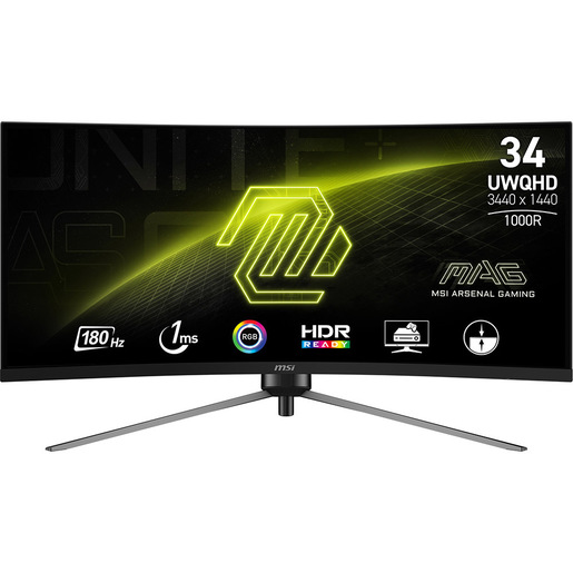 MSI MAG 345CQR Monitor PC 86,4 cm (34'') 3440 x 1440 Pixel UltraWide Dual Quad HD Nero