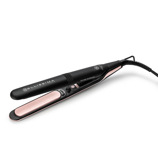 Bellissima Imetec Piastra Creativity Ion, Capelli Lisci o Mossi, Ionizzatore, Rivestimento Ceramica Diamond e Cheratina, 5 Temperature 150/230°C con F