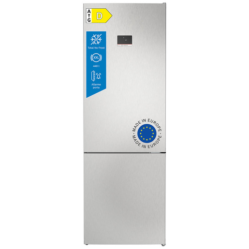 Bosch Serie 4 KGN497LDF Frigorifero Combinato da libera installazione 203 x 70 cm Metal look Classe D