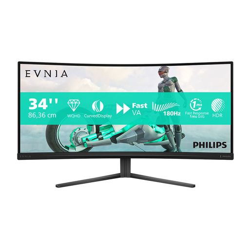 Philips Evnia 34M2C3500L/00 Monitor PC 86,4 cm (34'') 3440 x 1440 Pixel Wide Quad HD LCD Nero