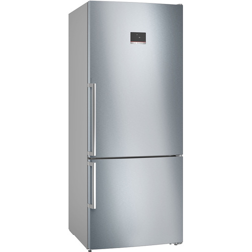 Bosch Serie 4 KGN76XIEP Frigorifero Combinato da libera installazione 186 x 75 cm Acciaio anti-impronta Classe E