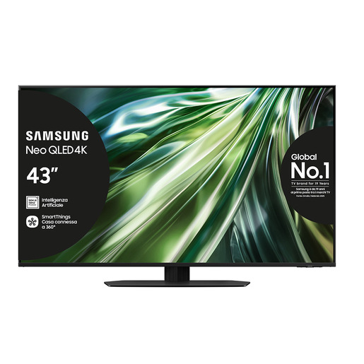 Samsung Smart TV 43'' QE43QN90DATXZT Neo QLED 4K Mini LED Titan Black 2024, Processore NQ4 AI GEN2, Tecnologia Quantum Matrix, Neo Slim Design, Dolby A