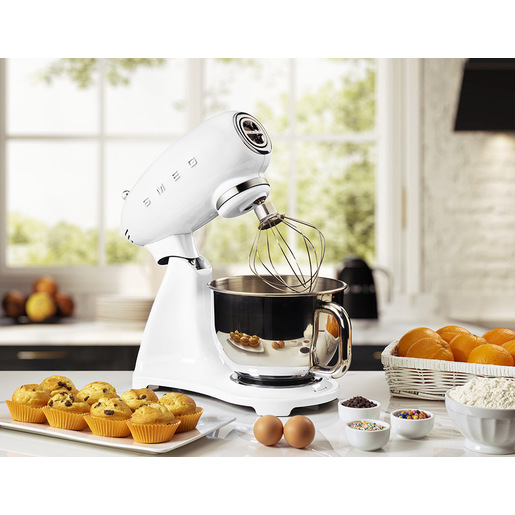 Smeg Impastatrice Full Color 50's Style – Bianco LUCIDO – SMF03WHEU
