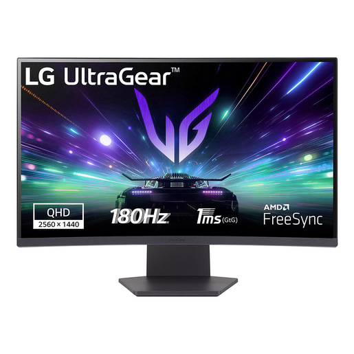 LG Monitor Gaming UltraGear 27GS60QN da 27'' Quad HD Curvo 1ms 180Hz