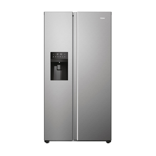 Haier SBS 90 Serie 5 HSR5918DIMP frigorifero side-by-side Libera installazione 511 L D Platino, Acciaio inox