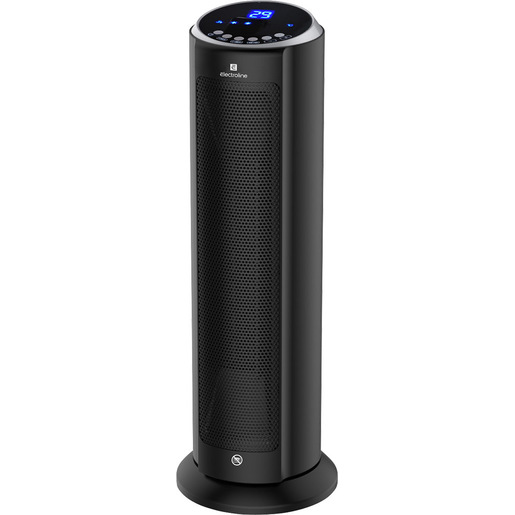 Electroline CTHE208DIG stufetta elettrica Interno Nero 2000 W Riscaldatore ambiente elettrico con ventilatore