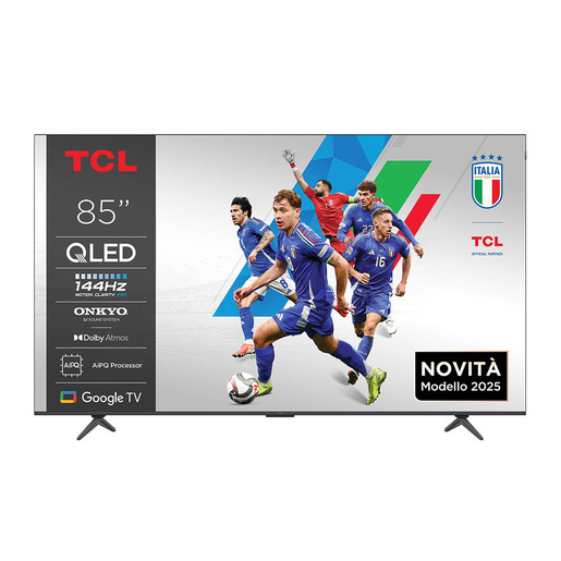 TCL P8K Serie Smart TV QLED 4K 85'' 85P8K, 144Hz, audio Onkyo 2.1, Dolby Vision & Atmos, Google TV