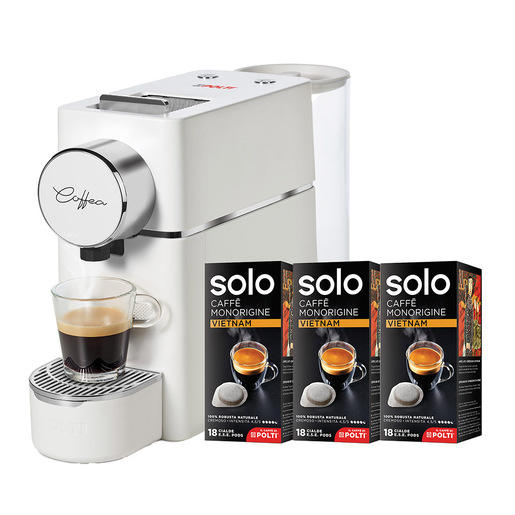 Polti Coffea S18W Macchina da caffè a cialde E.S.E. con 54 cialde SOLO incluse