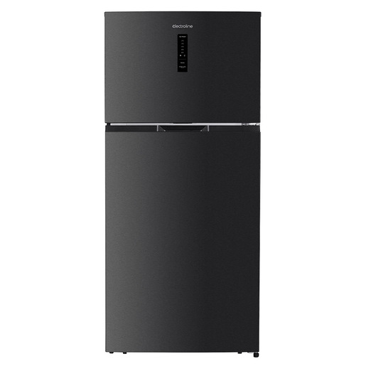 Electroline TME640NV4KE3 frigorifero con congelatore Libera installazione E Nero, Acciaio inox