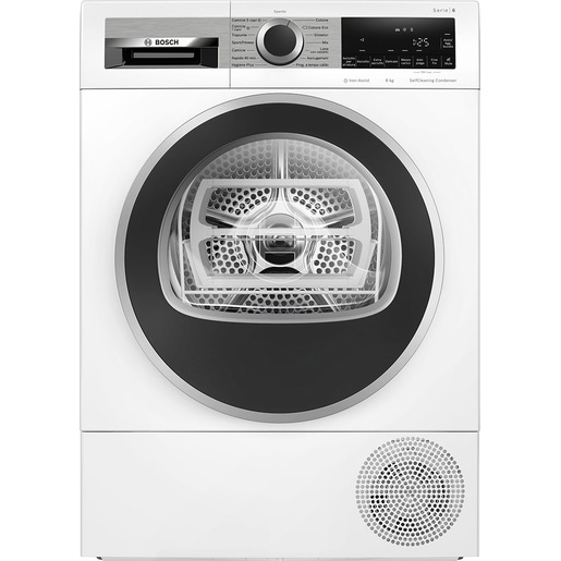 Bosch Serie 6 WQG235A0IT Asciugatrice a pompa di calore 8 kg Bianco