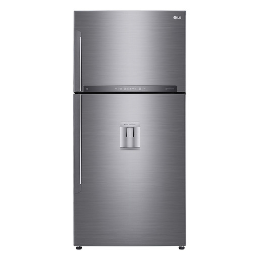 LG GTF916PZPED Frigorifero doppia porta maxi, Classe E, 592L, Wi-Fi, Dispenser acqua, Inox