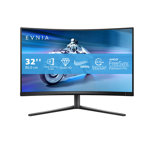 Philips Evnia 5000 32M2C5500W/00 Monitor PC 80 cm (31.5'') 2560 x 1440 Pixel Quad HD LCD Nero