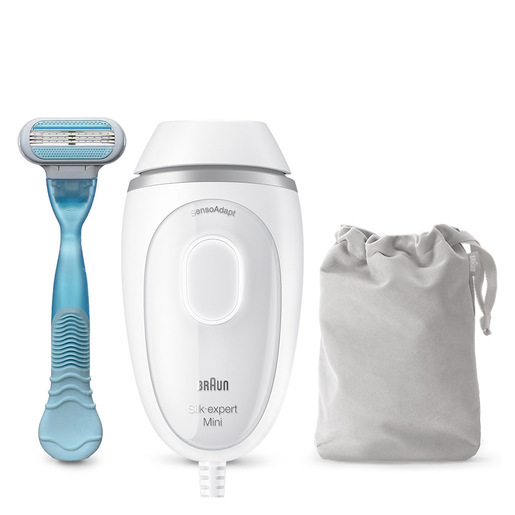Braun Silk-expert Mini PL1124 Epilatore A Luce Pulsata Di Ultima Generazione Per Donna, Epilazione Permanente Dei Peli Visibili, Bianco, Con Custodia