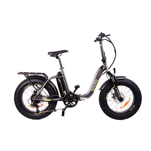 TEKLIO TF3 Fat Bike elettrica 20'' grigia in alluminio