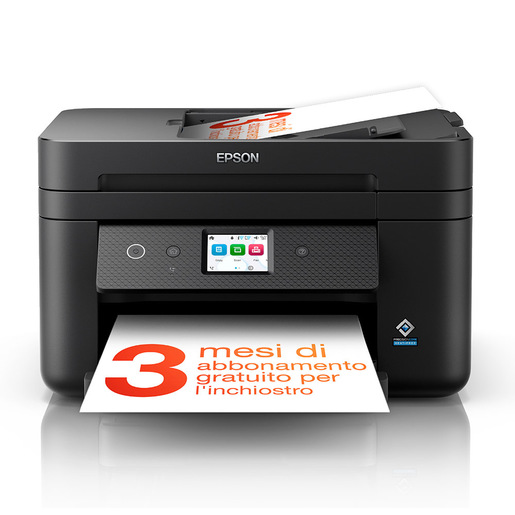 Epson WorkForce WF-2960DWF stampante multifunzione A4 getto d'inchiostro (stampa, scansione, copia), Display LCD 6.1 cm, ADF, WiFi Direct, AirPrint, 3