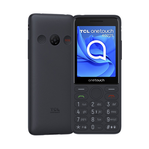 TCL Onetouch 4022s 7,11 cm (2.8'') 75 g Grigio Telefono per anziani