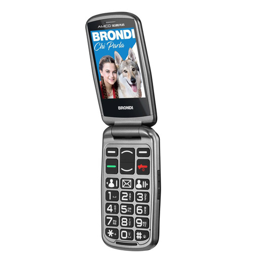 Brondi BRONDISICUROPL cellulare 7,11 cm (2.8'') 82 g Nero Telefono con fotocamera