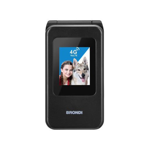 Brondi 10281080 cellulare 7,11 cm (2.8'') Nero, Metallico Telefono cellulare basico