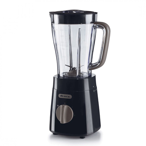 Ariete 576 Frullatore Breakfast, Frullatore, 500W, 4 lame in acciaio inox, 2 velocità + Funzione Pulse, Capacità 1,5 L, Piedini antiscivolo, Coperchio